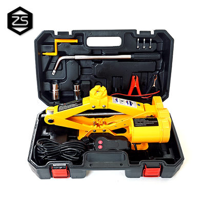High Quality 12V 2 tons electric scissor car jack and adjustable wrench