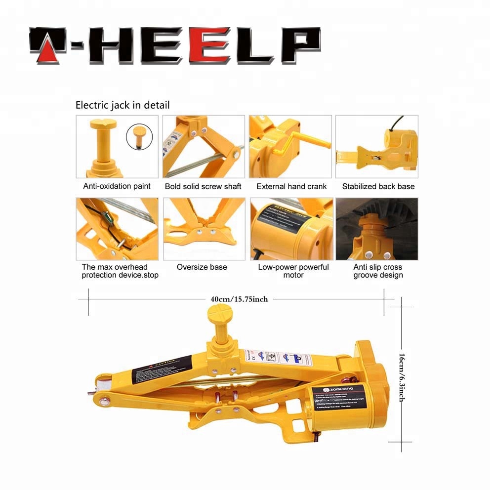 High quality best electric car scissor jack and wrench